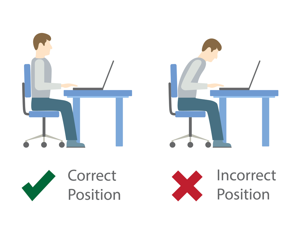 Correct Sitting Position to Relief Back Pain