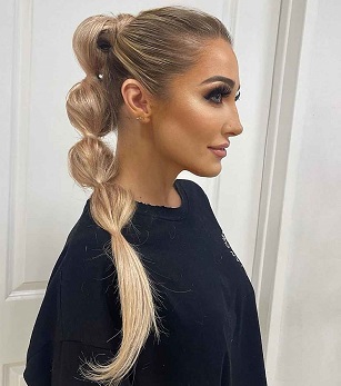 Bubble Ponytail Hairstyle