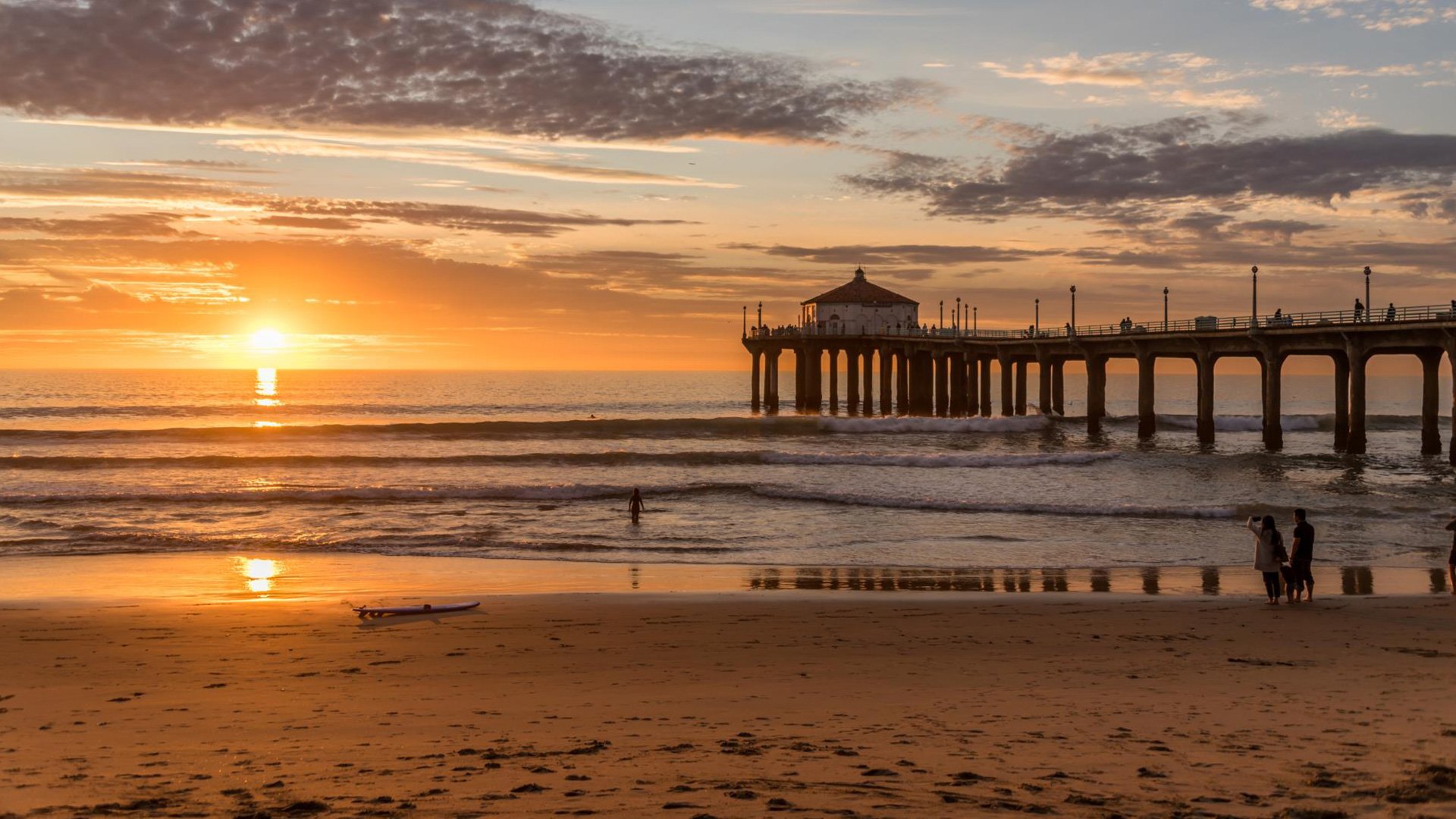 Manhattan County Beach, Manhattan Beach, Half Moon Bay, California  (One of the Best Beaches in America)