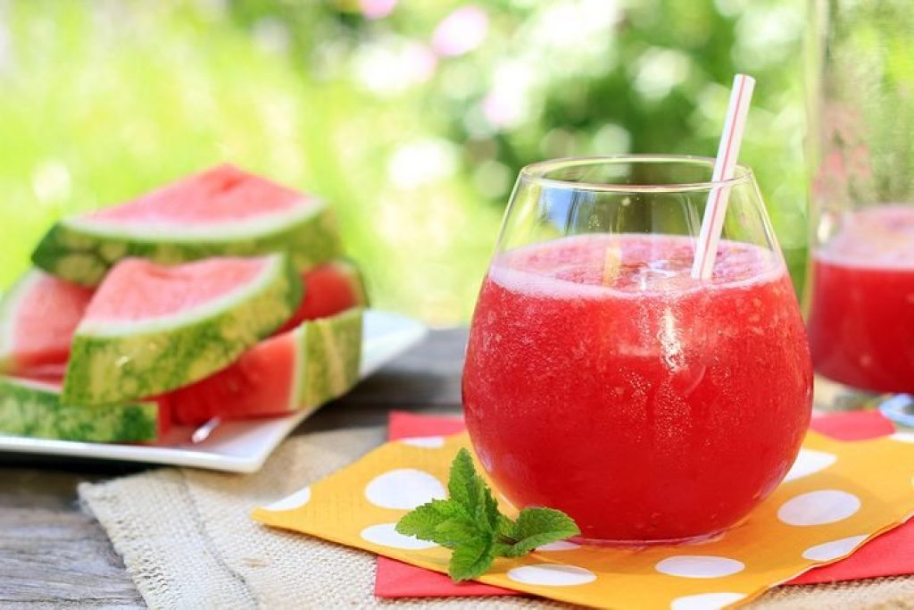 Summer Healthy Food And Drinks-Watermelon juice