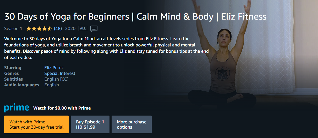 30 Day of Yoga for Beginners | Calm Mind & Body | Eliz Fitness