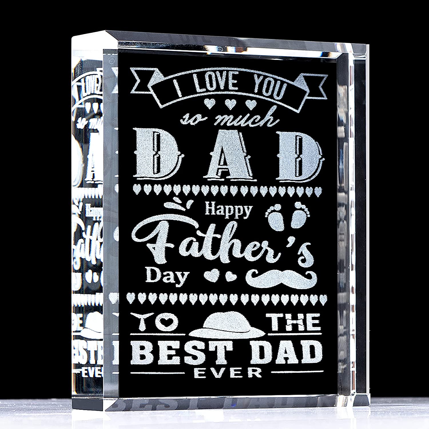 Crystal Paperweight For Dad