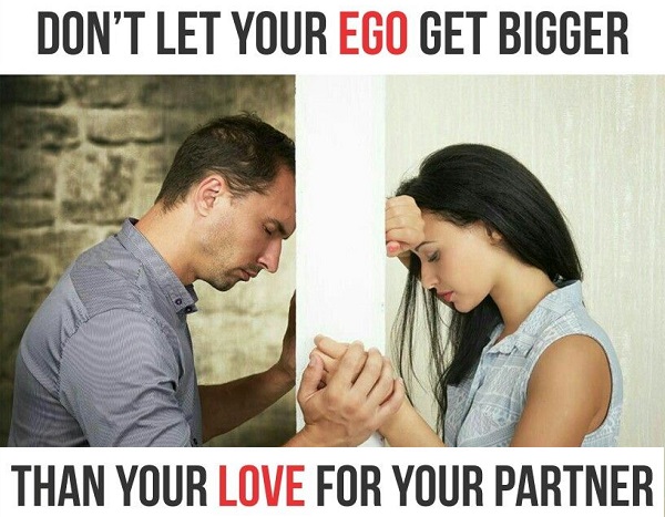 Don't Embellish Ego in Relationship