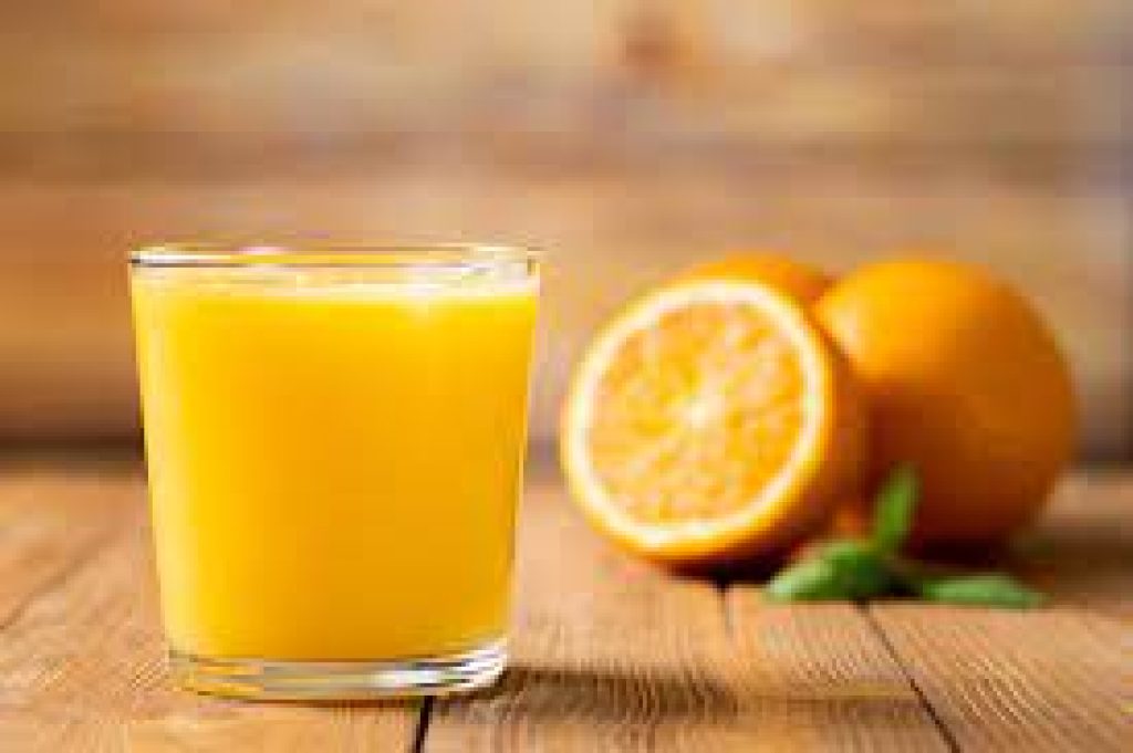 Orange juice is good for melt fat 